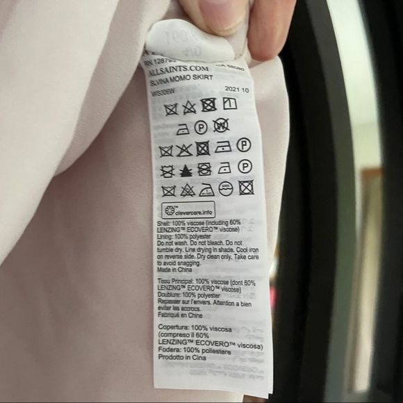 Allsaints Slvina Momo Handkerchief Skirt. Floral High Low Wrap look NWT US 0 - Picture 8 of 14